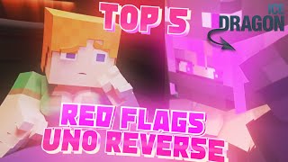 TOP 5 RED FLAGS UNO REVERS MEMES | MINECRAFT ANIMATIONS