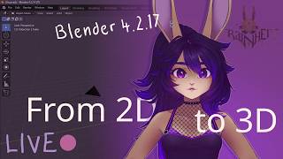  Modeling A Vtuber Bunny Girl From Scratch Blender 3d    24