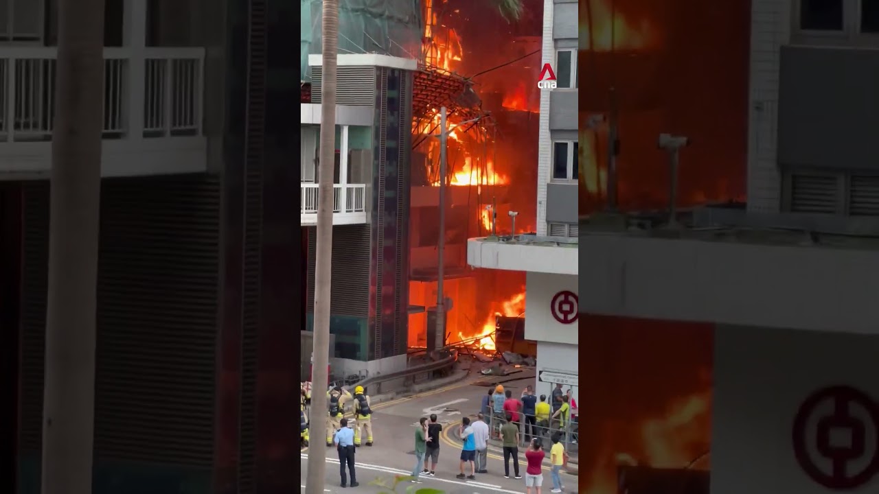 Fire breaks out at Chinachem Tower in Central, Hong Kong