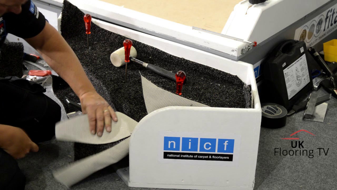 Demo stand at the national floor show on fitting a kite winder