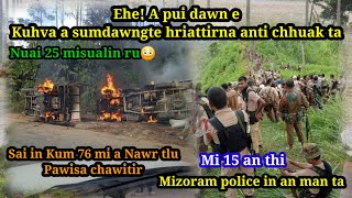 Kuhva tawlh ho hriattirna anti chhuak ta || Mizoram police in an man | Sai kum 76 mi a nawr tlu