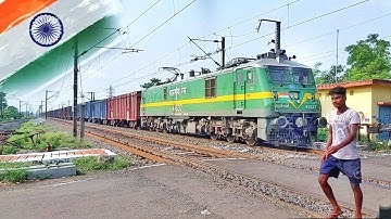 A boy Dangerously Crossing  Railgate. Aggressive WAG-9 with full loaded Moving Out at Railgate.