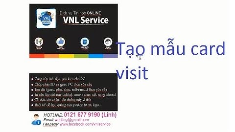 Tip #13: Tự thiết kế mẫu card visit đơn giản