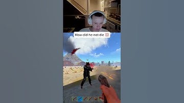 how did he not die 😭 #rust #rustclips #rustgame #rustgameplay #rustraid #rustfails #shorts #phonk