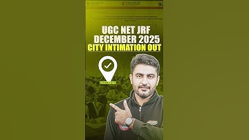 UGC NET JRF December 2025 City intimation out | UGC NET JRF City Out