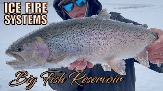 Ice Fishing Colorado - Catching BIG TROUT using ICE FIRE system