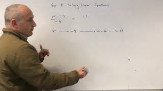 Year 8 Solving Linear Equations Using Backtracking