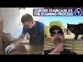 THE STAINING AND SANDING PROCESS | How to Build a Staircase #5 | Build with A&E