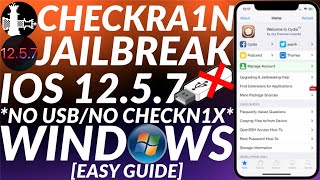 How to jailbreak iOS 12.5.7 with Checkra1n Windows | No USB/No Checkn1x | Jailbreak iPhone 6/5S