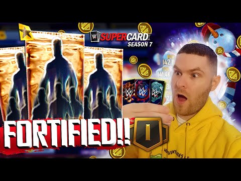 THESE PACKS ARE BROKEN!! WINTER CARDS! WWE SUPERCARD SEASON 7