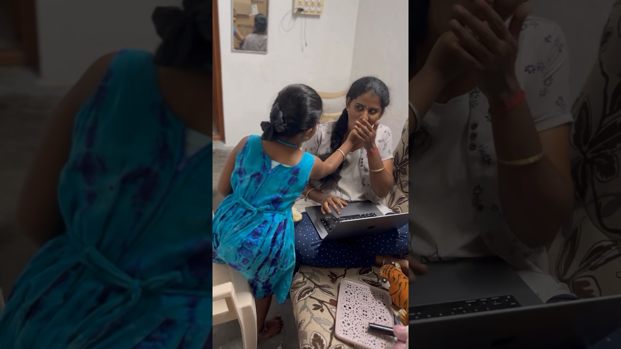 🥰Heartwarming Moment: Daughter Feeds Working Mom | Cherishing Family Love