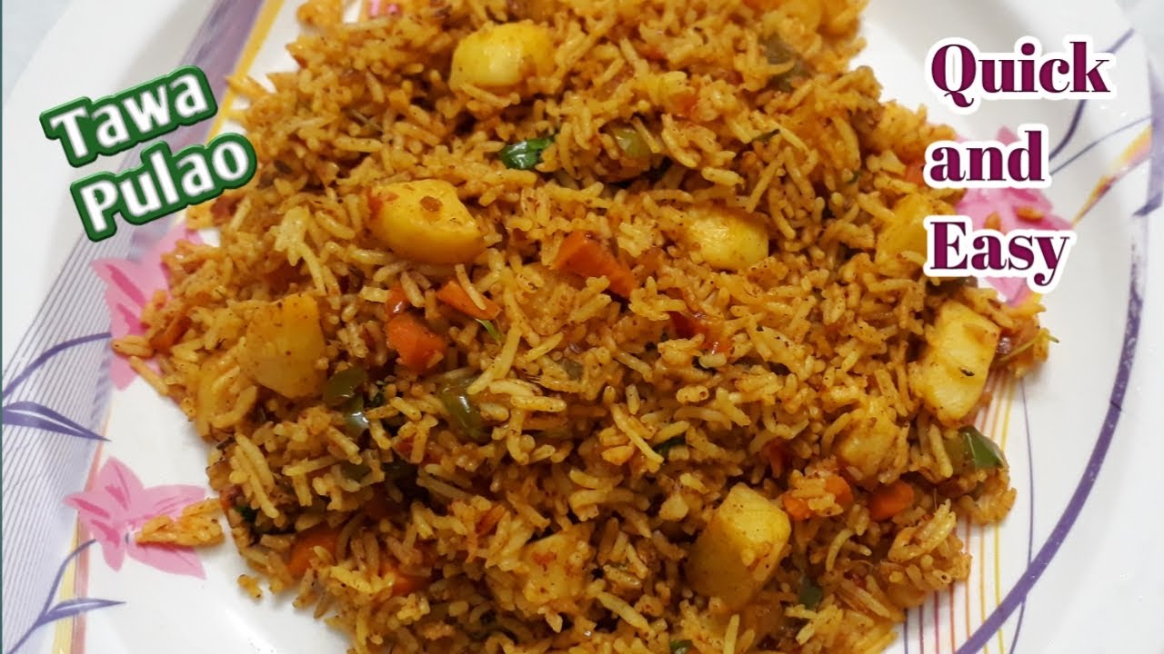 Quick Recipe with Left over Rice//Mumbai Street Style Tawa Pulao//10 min Rice Recipe YouTube