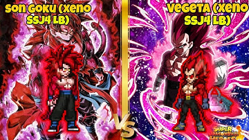 Jump Force MUGEN - Son Goku (Xeno SSJ4 Limit Break) vs Vegeta (Xeno SSJ4 Limit Break)
