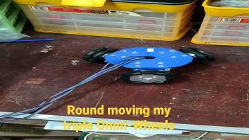 Round shape movement by 3-omni wheels