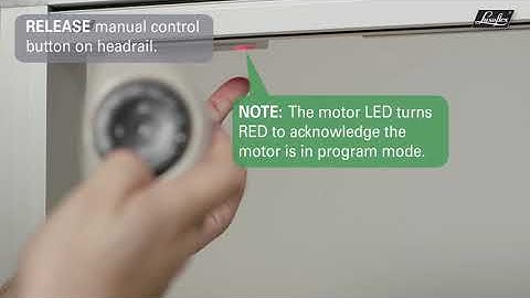 Setting limits - Vertical Blinds - CLOSE position - PowerView® Automation