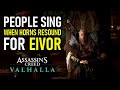 AC Valhalla: People Sing "When Horns Resound" in Honor of their New Jarl EIVOR