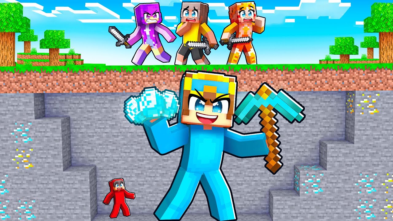 HUNTERS vs GOD HACKER SPEEDRUNNER In Minecraft!
