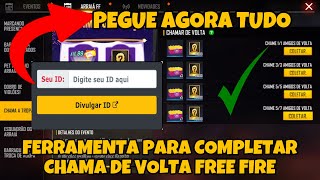 Chamar amigo de volta Free Fire - Ferramenta de ID para completar mais  rápido