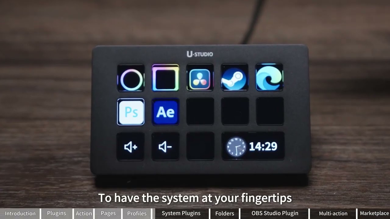 Ulanzi D200 Stream Deck-Tastatur, 13 LCD-Tasten, alles anpassbar für