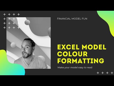 Financial model assumption colours