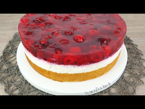 Video: Erdbeer-Himbeer-Kuchen