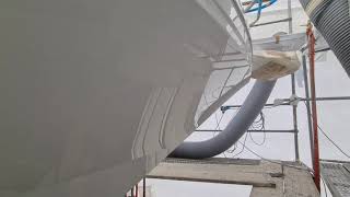 Yacht refit motor yacht Elegance 54 Part 11 Hull is finished 😎