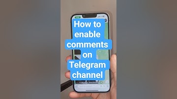 How to enable comments on Telegram channel