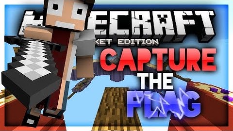 Minecraft pe 0.14.2 LifeBoat Capture the Flag minigame ! Flag carrier !