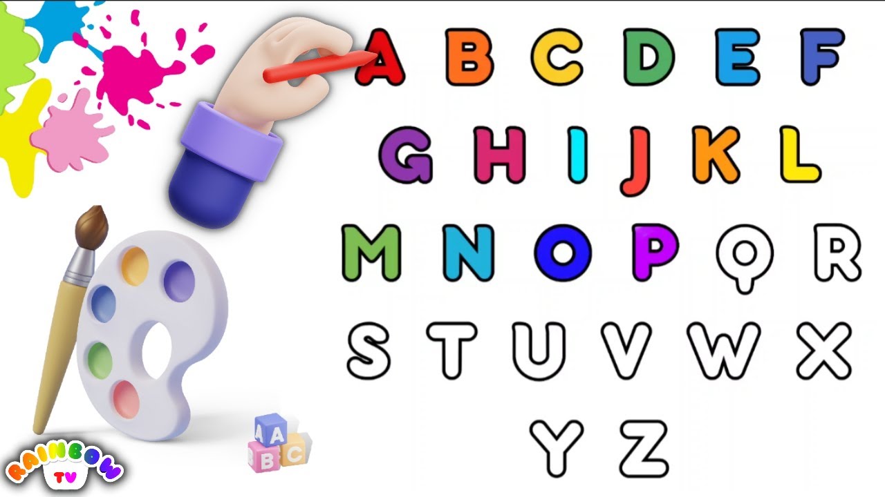 Alphabet A-Z / Learning ABCD for Kids and Toddlers / Writing and ...