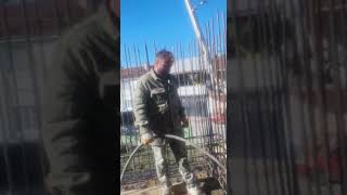 İsabey Kumluk Camii Minaresinin Yapımından Resimi