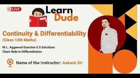 M.L. Aggarwal Exercise 5.5 Solutions | Chain Rule in Differentiation | Class 12 | LearnDude