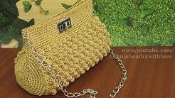 Crochet || Tutorial Tas Rajut Pesta - Bobble Stitch - Durasi: 32.43. 