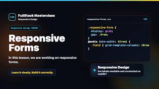 Responsive Forms Explained | FullStack Masterclass Responsive Design Course