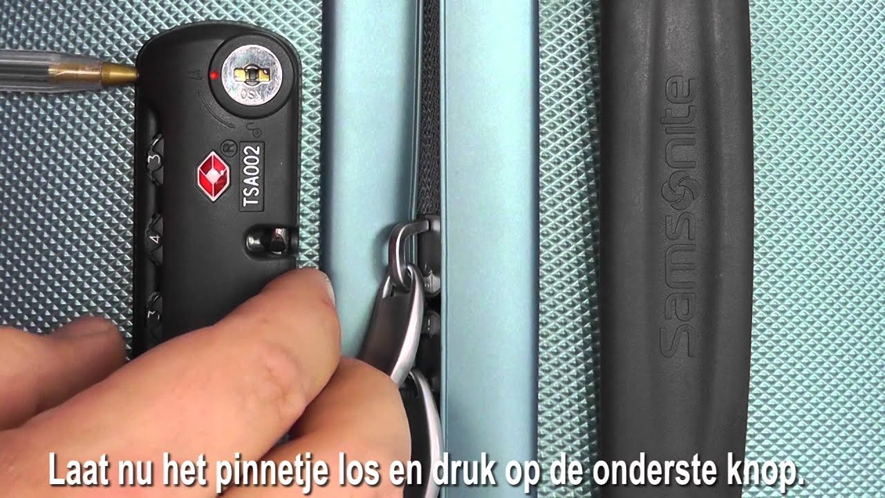 Ik heb een contract gemaakt Panda Koor Instellen TSA cijferslot Samsonite - YouTube