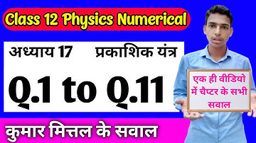 Class 12 Kumar Mittal book numerical of Chapter Optical instrument from Q.1 to Q.11.. Chapter 17