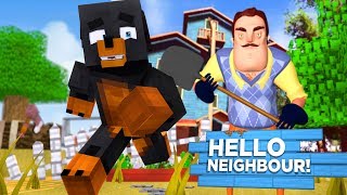 Minecraft HELLO NEIGHBOUR CHALLENGE - WHO CAN ESCAPE THE NEIGHBORS HOUSE AT 3AM?? - Donut the Dog