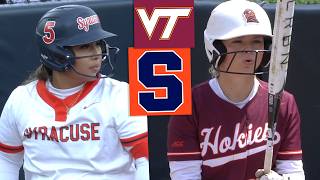 #17 Virginia Tech vs Syracuse Women's College Softball Highlights Full Game 2026 screenshot 5
