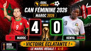 Morocco vs Kenya 4-0 | Match Highlights 2026 Women's Africa Cup of Nations