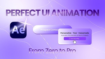 Perfect UI Animation in After Effects – Beginner to Pro Guide