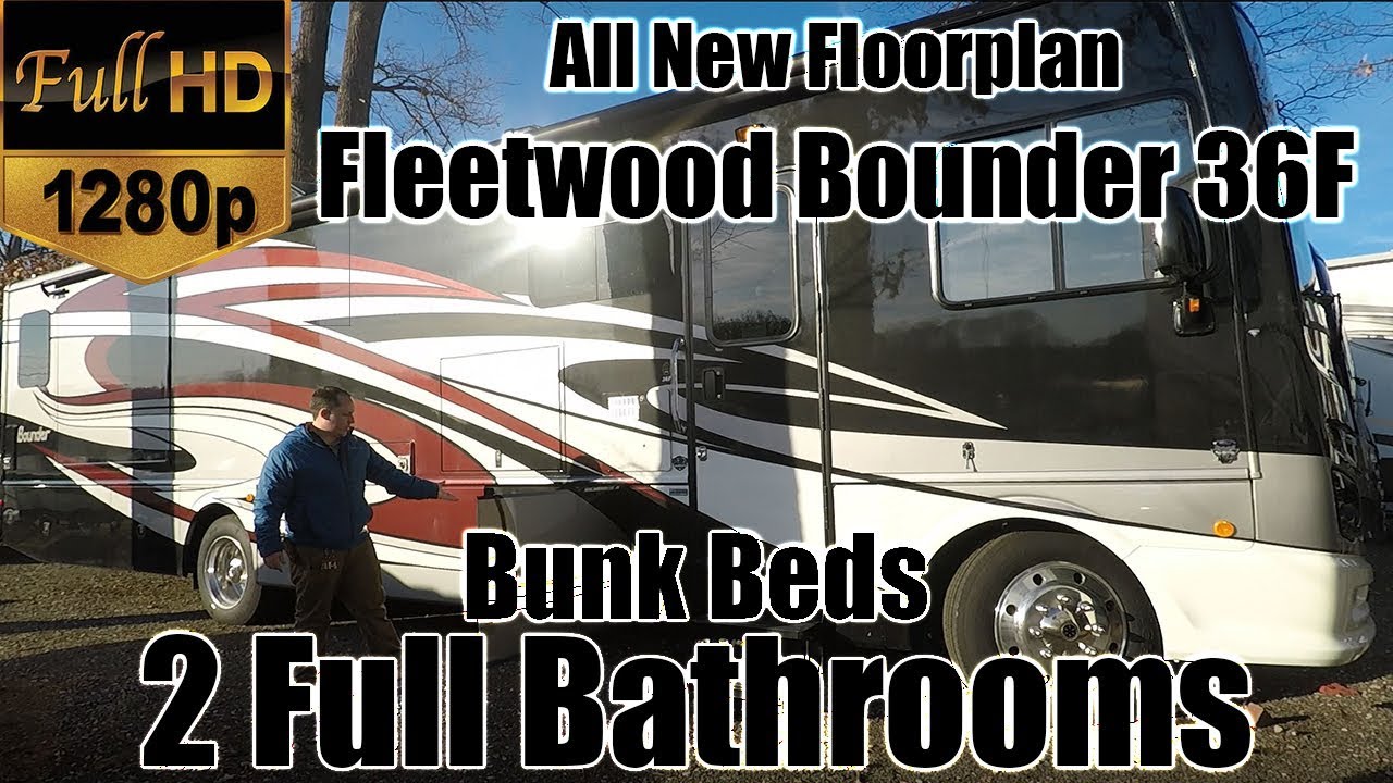 2018 Fleetwood Bounder 36f Rv Review New Floorplan Bunk Beds