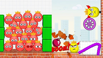 Hide Ball Brain Teaser & Draw To Smash Mix Gameplay MAX LEVEL