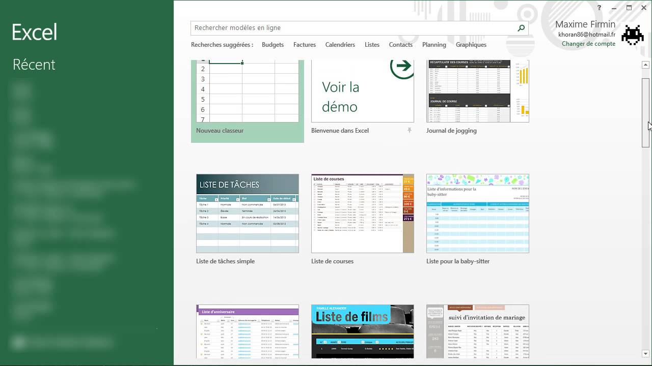 Excel créer une feuille de calcul - YouTube