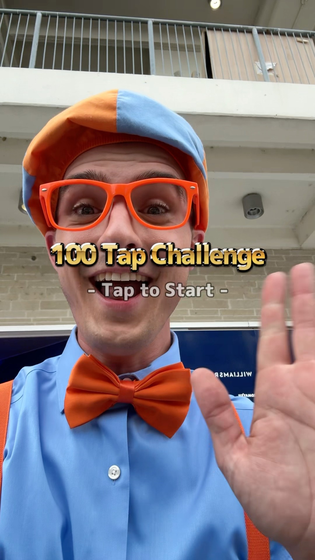 Can Blippi WIN the 100 TAP CHALLENGE?! #blippi #shorts #challenge