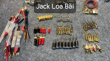 Tổng hợp các loại jack cắm loa, giắc Amply Bãi