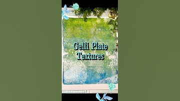 Gelli Plate Textures: Magazine, Bubble Wrap, Doily & Embossed Paper #acrylic #gelliprinting #shorts