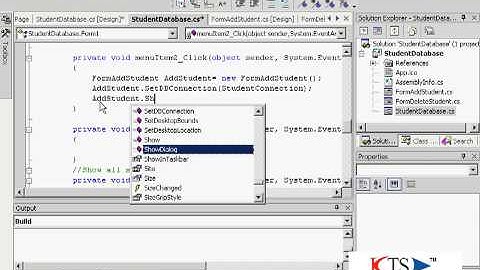 Developing Database Applications using C#.NET and MS Access|C#.NET Tutorial