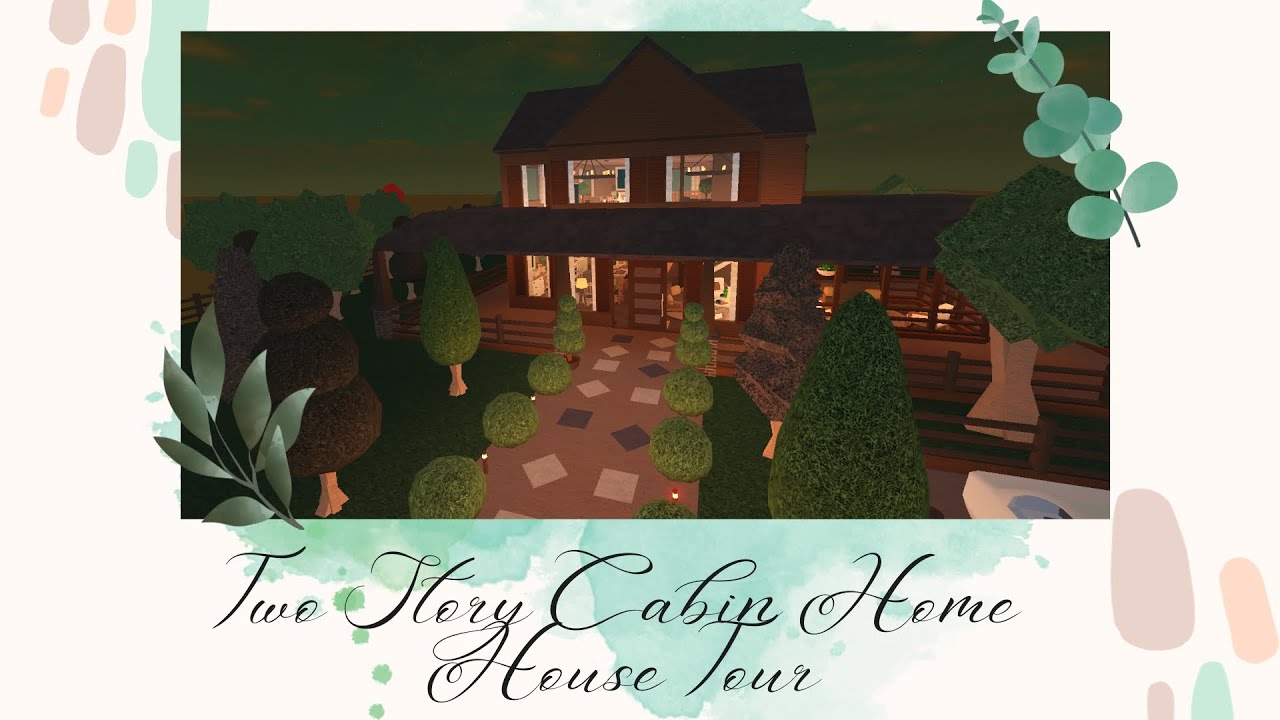 Bloxburg: Two Story Cabin Home | House Tour | Roblox Bloxburg