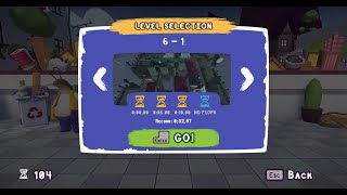 Tools Up! Level 6-1 Time Attack 4 hourglasses - Perfect no flops (2 Player Co-op)