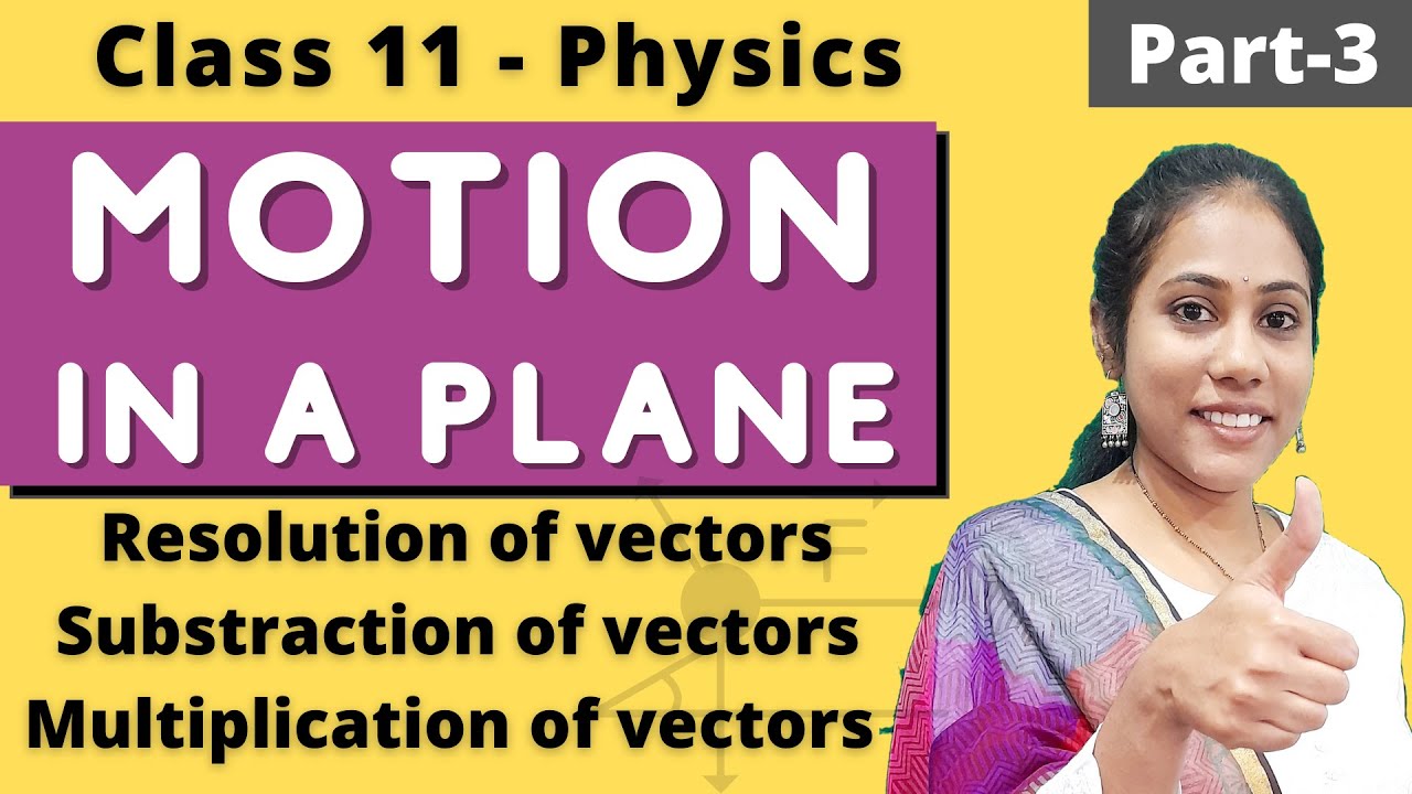 Motion in a plane | vectors | resolution of vectors | class 11 physics ...