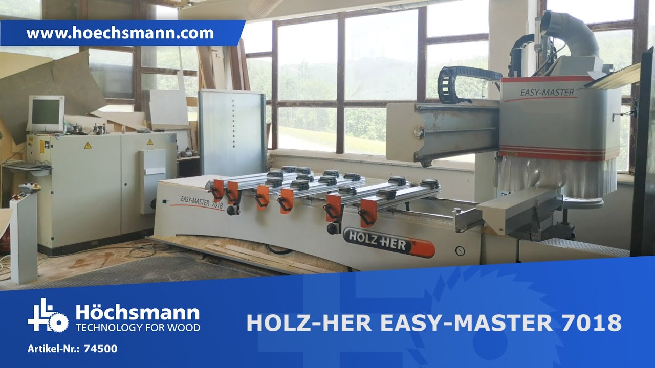 HOLZ-HER EASY-MASTER 7018 (Höchsmann Klipphausen) - YouTube
